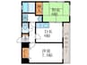 DAKOTA　HOUSE 2DKの間取り