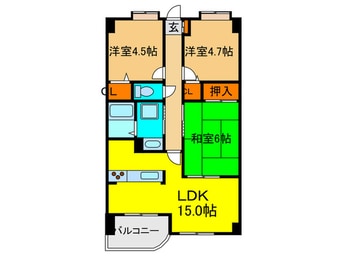 間取図 ソレイユレヴァン