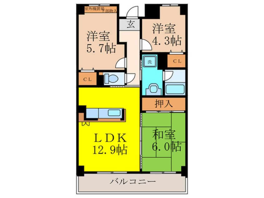 間取図 メゾンド－ル藤が丘