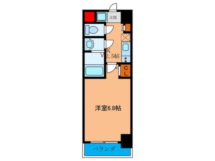間取図 フレアコート梅田