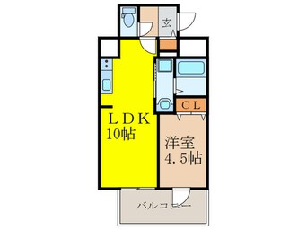 間取図 アヴニール東三国