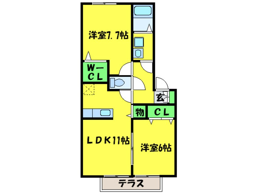 間取図 リ－スランド泉ヶ丘