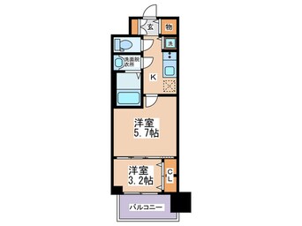 間取図 S-RESIDENCE日本橋Qualier