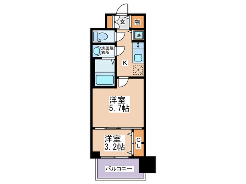 間取図 S-RESIDENCE日本橋Qualier