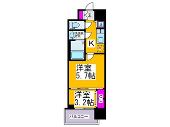 間取図 S-RESIDENCE日本橋Qualier