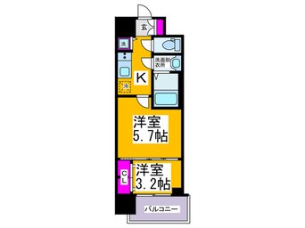 間取図 S-RESIDENCE日本橋Qualier