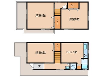 間取図 中垣内1丁目戸建