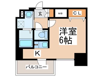 間取図 スプランディッド難波元町DUE