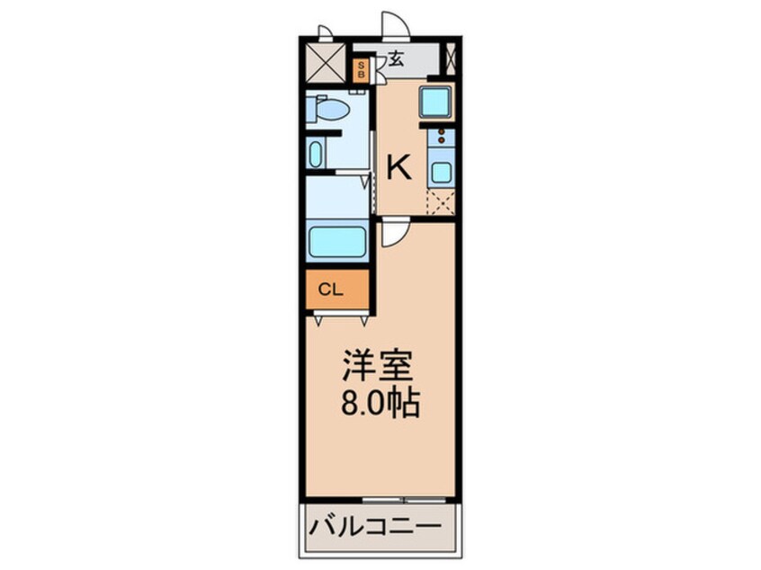 間取図 CROSS　COURT高槻富田駅前