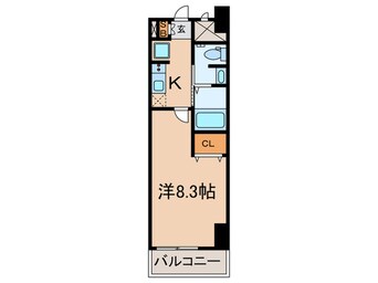 間取図 CROSS　COURT高槻富田駅前