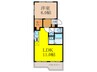 第一マンション 1LDKの間取り