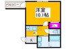 AKAHATA　LA　CITTA 1Kの間取り