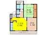 東亜マンション 2LDKの間取り