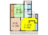 東亜マンション 2LDKの間取り