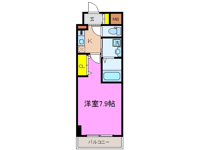間取り図 エスリ－ド中山手・県庁前(903)