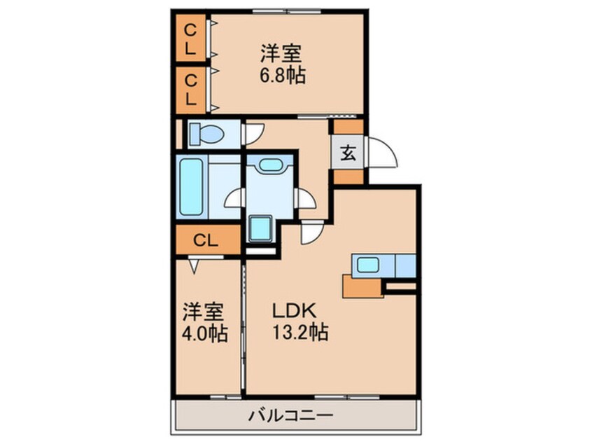 間取図 Meduseld　北棟