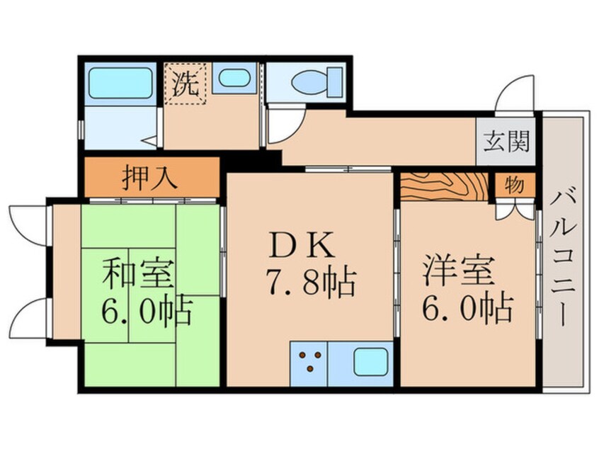 間取図 フルクサス丹波橋