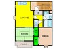 大成マンション 2LDKの間取り