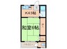 第3岡部コーポ 1DKの間取り