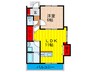 ミューレ古川橋Ｗ 1LDKの間取り