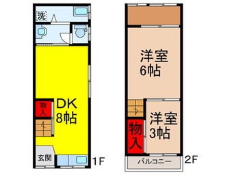 間取図 北条町２丁目貸家