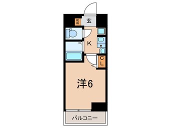 間取図 ｴｽﾃﾑｺｰﾄ神戸ﾊｰﾊﾞｰﾗﾝﾄﾞ前（1104）