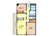 ラメ－ル藤井 2LDKの間取り