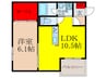 仮)ヴェルメゾン吹田寿町 1LDKの間取り