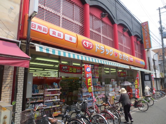 ドラッグセガミ　長瀬店(ドラッグストア)まで612m グランオリオン柏田東町