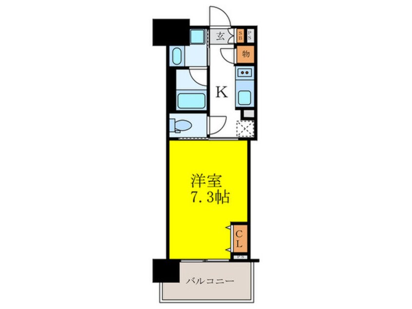 間取図 RJRプレシア江坂駅前