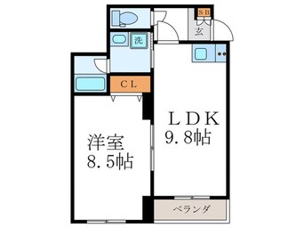 間取図 クレアーレ五条大宮