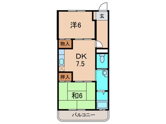 間取図 奥野コーポ
