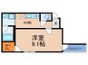 フジパレス北加賀屋駅北Ⅱ番館 1Kの間取り