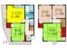 荒木貸家 4LDKの間取り