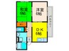 エルクレ－ル 2DKの間取り
