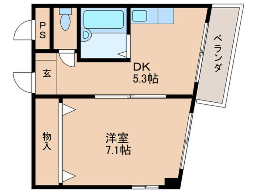 間取図 ベルヴィコート