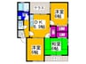 エステ－トピアタナカⅠ 3DKの間取り