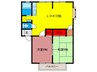 メイプルバレイ 2LDKの間取り