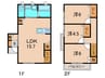 ベルリード鴻池 3LDKの間取り