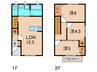ベルリード鴻池 3LDKの間取り