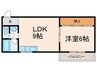 マンション佐和 1LDKの間取り