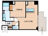 ブルーノ北畠 1LDKの間取り
