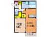 maison F A 1LDKの間取り
