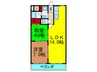 レオパレス香里 2LDKの間取り