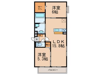 間取図 フリージア天王寺