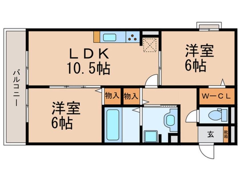 間取図 フリージア天王寺