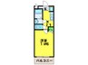 Aria vita 1Kの間取り