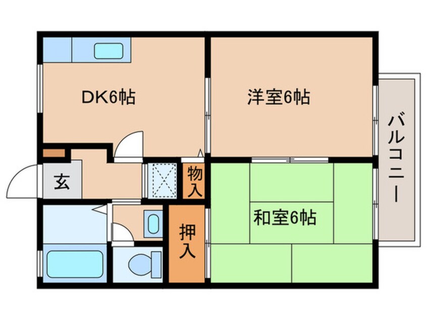 間取図 メイプルリ－フⅡ