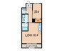 ボヌール西山 1LDKの間取り