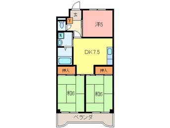 間取図 グリーンハイツ生圃